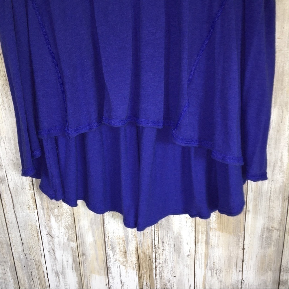 We The Free Blue High Low Blouse - Picture 2 of 4